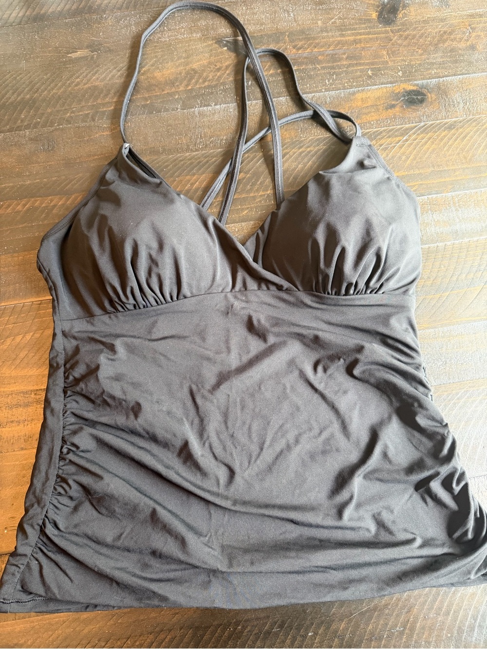 CALIA by Carrie Underwood Black Swim Tankini Top